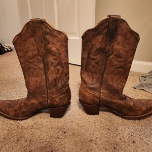 Authentic Leather Cowboy Boots